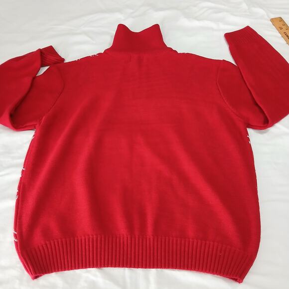 Pronti Collection by PHITA Men's 4XL Red Argyle 1/4-Zip Neck Big & Tall - Picture 7 of 15